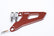 ACCEL priekinės žvaigždutės apsauga HONDA CR 250R '02-'07 CRF 250R '04-'09 CRF 250X '04-'17 raudona