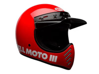 Turistinis šalmas BELL MOTO-3 CLASSIC, raudonas