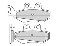 BRENTA stabdžių kaladėlės KH194 ORGANIC