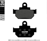 GALFER stabdžių kaladėlės KH106/2 pusiau metalinės storis 9,5MM