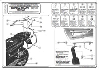 KAPPA šoninių MONOKEY dėžių laikiklis HONDA XL 650V TRANSALP '00-'07 taip pat MONOKEY RETRO-FIT dėžėms