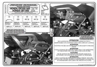 KAPPA MONOKEY SIDE šoninių dėžių laikiklis HONDA CBF 500 '04-'12 600 1000 tik K33N K'ROAD dėžėms