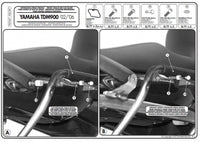 KAPPA MONOKEY SIDE šoninių dėžių laikiklis YAMAHA TDM 900 '02-'14 tik K33N K'ROAD dėžėms