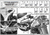 KAPPA šoninių MONOKEY dėžių laikiklis SUZUKI DL 1000 V-STROM '02-'11 KAWASAKI KLV 1000 '04-'09