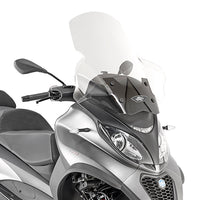 KAPPA stiklas PIAGGIO MP3 350 400 500 SPORT BUSINESS '18-'21 71,5 x 65 cm skaidrus