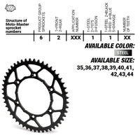 MOTO-MASTER žvaigždutė plieninė Ultralight 4644 41 KTM SX 50/SX 50 MINI '14- SX-E5