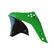 RACETECH RTECH radiatoriaus apsaugos KAWASAKI KXF 250 '06-'08 žalias OEM