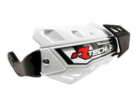 RACETECH RTECH VERTIGO ATV rankų apsaugos baltos su 3 vairo tvirtinimais