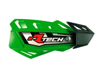 RACETECH RTECH FLX CROSS/ENDURO rankų apsaugos žalios su 2 vairo tvirtinimais