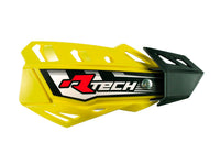 RACETECH RTECH FLX CROSS/ENDURO rankų apsaugos geltonos su 2 vairo tvirtinimais