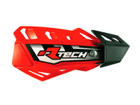 RACETECH RTECH FLX CROSS/ENDURO rankų apsaugos raudonos su 2 vairo tvirtinimais