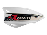 RACETECH RTECH VERTIGO CROSS/ENDURO rankų apsaugos baltos su vairo tvirtinimais
