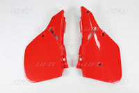 UFO galinės šoninės plastmasės HONDA CR 125 '87-'88 CR 250 '87 CR 500 '87-'88 raudona UFO RED