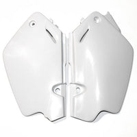 UFO galinės šoninės plastmasės HONDA CR 125 '91-'92 CR 250 '90-'91 CR 500 '91-'01 balta