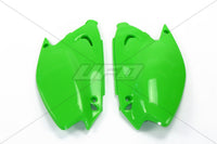 UFO galinės šoninės plastmasės KAWASAKI KX 125 250 '03-'17 žalias