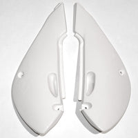 UFO galinės šoninės plastmasės KAWASAKI KX 65 '01-'18 baltas