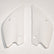 UFO galinės šoninės plastmasės KAWASAKI KX 80 '98-'00 KX 85 '01-'13 baltas