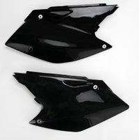 UFO galinės šoninės plastmasės KAWASAKI KXF 250 '04-'05 juodas