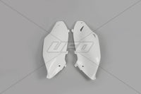 UFO galinės šoninės plastmasės KAWASAKI KXF 250 '13-'16 KXF 450 '12-'15 baltas