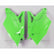 UFO galinės šoninės plastmasės KAWASAKI KXF 250 '17-'19 KXF 450 '16-'18 žalias fluo