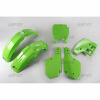 UFO plastikų komplektas KAWASAKI KX 125 '89 žalias