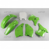 UFO plastikų komplektas KAWASAKI KX 125 250 '92 OEM žalias/baltas