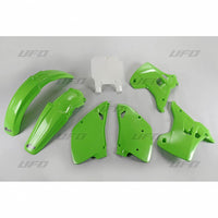 UFO plastikų komplektas KAWASAKI KX 125 250 '93 OEM žalias/baltas
