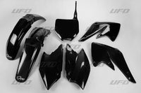UFO plastikų komplektas KAWASAKI KXF 250 '04-'05 juodas