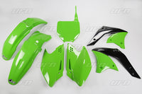UFO plastikų komplektas KAWASAKI KXF 250 '06 žalias