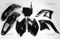 UFO plastikų komplektas KAWASAKI KXF 250 '07 juodas