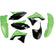 UFO plastikų komplektas KAWASAKI KXF 250 '09-'12 OEM žalias/juodas