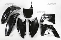 UFO plastikų komplektas KAWASAKI KXF 250 '09-'12 juodas