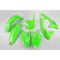 UFO plastikų komplektas KAWASAKI KXF 250 '18-'20 žalias fluo