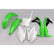 UFO plastikų komplektas KAWASAKI KXF 250 '18-'20 OEM '18 baltas/žalias