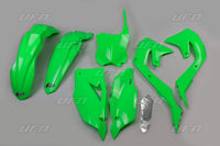 UFO plastikų komplektas KAWASAKI KXF 250 '21-'24 KXF 450 '19-'23 žalias fluo