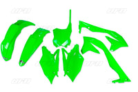 UFO plastikų komplektas KAWASAKI KXF 450 '16-'17 žalias fluo