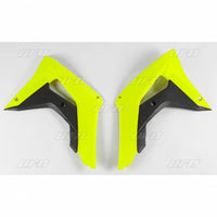 UFO radiatoriaus apsaugos HONDA CRF 250R RX CRF 450R RX 18-19 geltona fluo