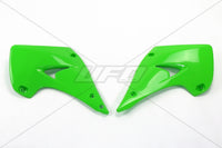 UFO radiatoriaus apsaugos KAWASAKI KX 125 250 '03-'17 žalias