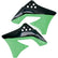 UFO radiatoriaus apsaugos KAWASAKI KXF 250 '09-'11 OEM juodas/žalias