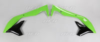 UFO radiatoriaus apsaugos KAWASAKI KXF 450 '16-'17 OEM žalias/juodas